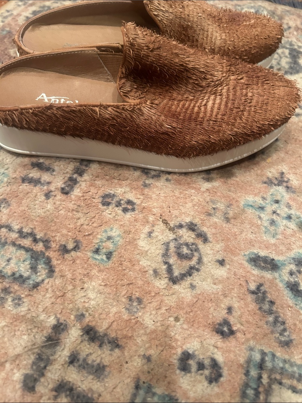 Antelope Tan Woven Slip-On Mule - Picture 4 of 13